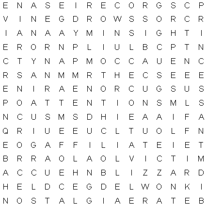 Mirroreyes on Word Search For February 1  2001
