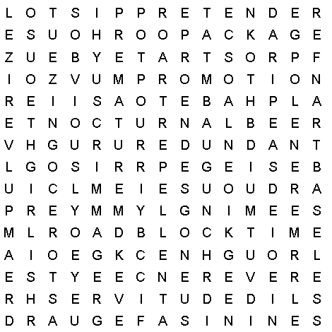 Mirroreyes on Word Search For July 10  2001